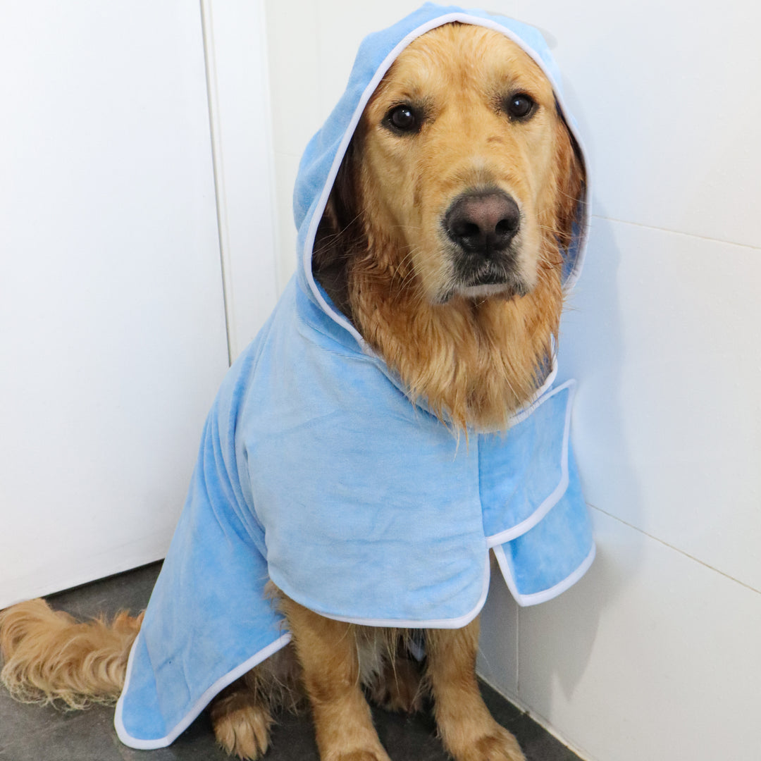 Cotton Bath Robe Blue