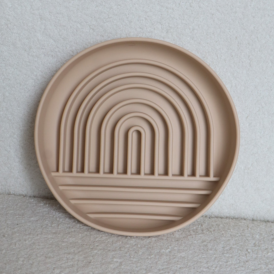 Beige Slow Feeder Bowl