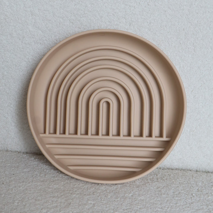 Beige Slow Feeder Bowl