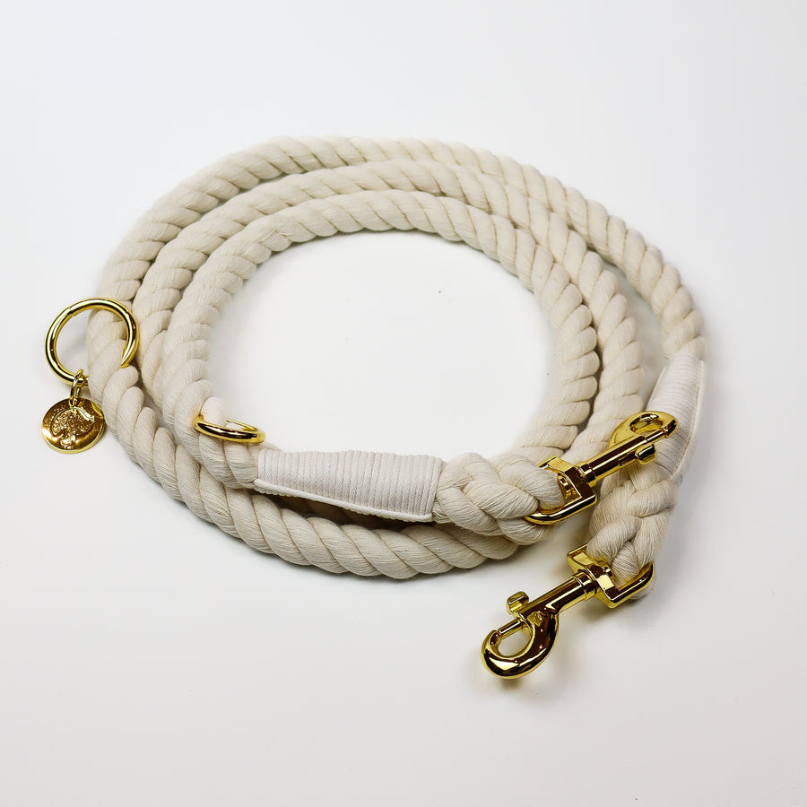 Combat Rope Lead Coffee Wood Chew | Poochado
